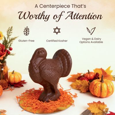 Chocolate turkey with trust certifications