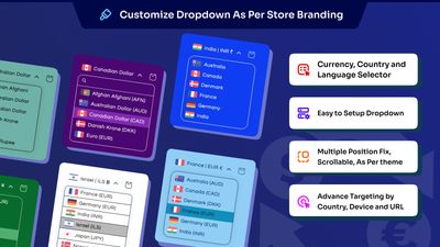 Store Branding Customization - Style the currency dropdown with colors, fonts, and design to match your store theme