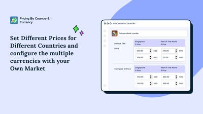 Pricing Configuration - Set up different prices for each country