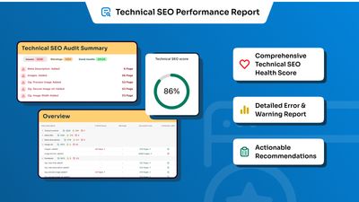SEO Performance Report - Technical SEO performance analytics