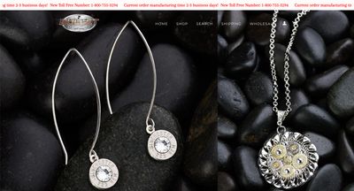 Bullet Designs storefront hero background showcasing premium jewelry