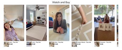 Watch and Buy - Shoppable Reels Section