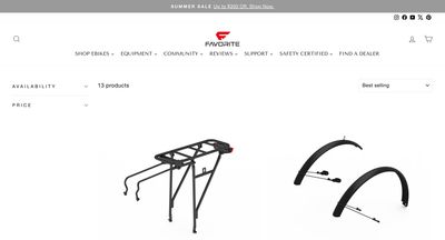 FavoriteBikes collection page before redesign