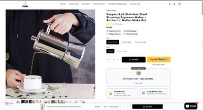 CRO after — redesigned product page layout