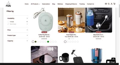 StepUp catalog before redesign