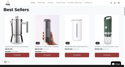 StepUp catalog after redesign