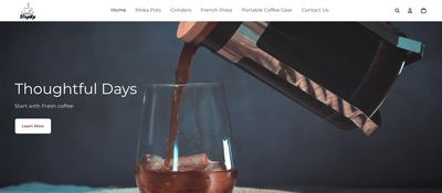 StepUp Coffee storefront hero background